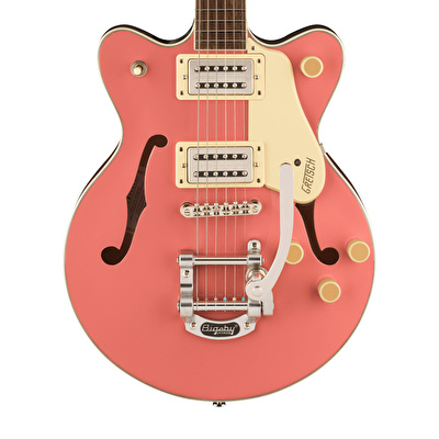 Gretsch G2655T Streamliner CB JR DC Bigsby Coral Elektro Gitar